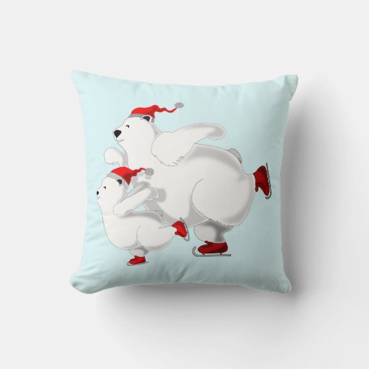 Happy Bears Throw Pillow - Christmas Kissen (Vorderseite)