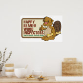 Happy Beaver Poster (Küche)