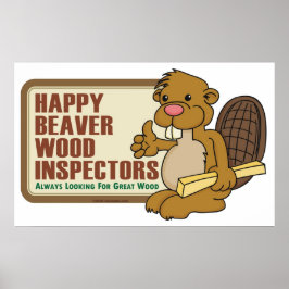Happy Beaver Poster