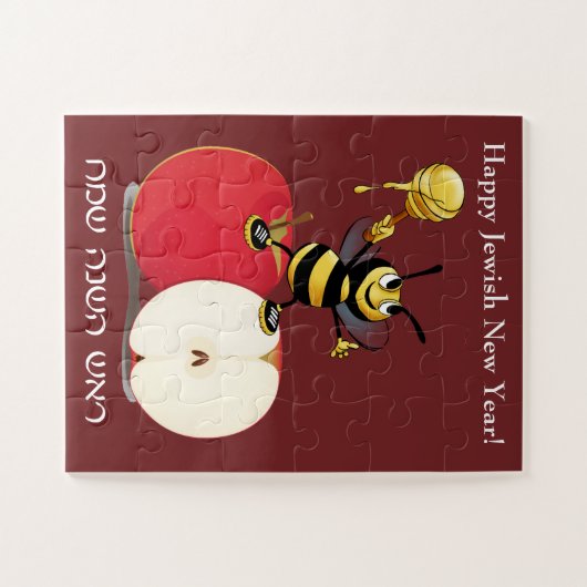 Happy Bee and Honey 30 pieces Puzzle (Horizontal)