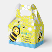 Happy Bee Birthday Gable Box Geschenkschachtel (Vorderseite)