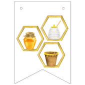 Happy Bee Birthday Party Wimpelkette (Zweite Fahne)