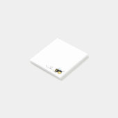 Happy Bee Buzzing Post-it Klebezettel (angewinkelt)