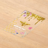 Happy Bee day Birthday Acryleinladungen (Ablage )