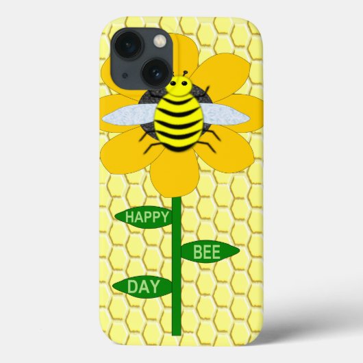 Happy Bee Day Birthday Bumblebee Case-Mate iPhone Hülle (Rückseite)