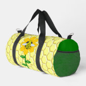 Happy Bee Day Birthday Bumblebee Duffle Bag (Rechte Ecke)