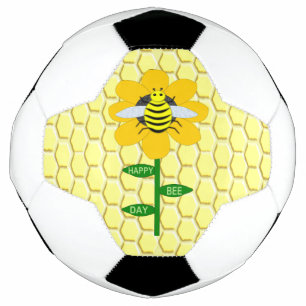 Happy Bee Day Birthday Bumblebee Fußball