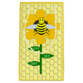 Happy Bee Day Birthday Bumblebee Kleine Geschenktüte (Vorderseite)