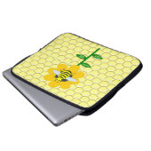 Happy Bee Day Birthday Bumblebee Laptopschutzhülle (Vorne Knopf)