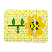 Happy Bee Day Birthday Bumblebee Magnet (Horizontal)