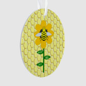 Happy Bee Day Birthday Bumblebee Ornament (Vorderseite)