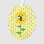 Happy Bee Day Birthday Bumblebee Ornament (Vorderseite)