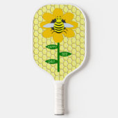 Happy Bee Day Birthday Bumblebee Pickleball Schläger (Vorderseite)