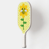 Happy Bee Day Birthday Bumblebee Pickleball Schläger (Links)