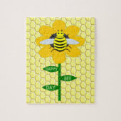 Happy Bee Day Birthday Bumblebee Puzzle (Vertikal)