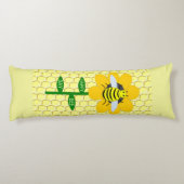 Happy Bee Day Birthday Bumblebee Seitenschläferkissen (Rückseite)