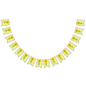 Happy Bee Day Birthday Bumblebee Wimpelkette (Alle)