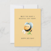 Happy Bee Day Birthday Card (Vorderseite)