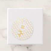 Happy Bee Day Birthday Hummel Custom Foil Geschenkanhänger (Mit Box)