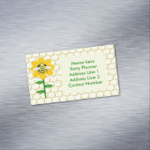 Happy Bee Day Birthday Hummel Custom Magnetische Visitenkarte (Beispiel)