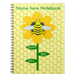 Happy Bee Day Birthday Hummel Custom Notizblock