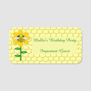 Happy Bee Day Birthday Hummel Custom Party Namensschild