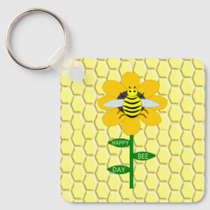 Happy Bee Day Birthday Hummel Custom Schlüsselanhänger