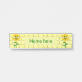 Happy Bee Day Birthday Hummel Custom Türschild (Vorderseite )