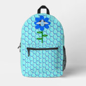 Happy Bee Day Boy Blue Birthday Bumblebee Bedruckter Rucksack (Vorderseite)