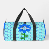 Happy Bee Day Boy Blue Birthday Bumblebee Duffle Bag (Rückseite)
