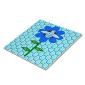 Happy Bee Day Boy Blue Birthday Bumblebee Fliese (Seite)