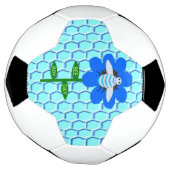 Happy Bee Day Boy Blue Birthday Bumblebee Fußball (Gedreht)