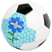 Happy Bee Day Boy Blue Birthday Bumblebee Fußball (Dreiviertel)