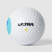 Happy Bee Day Boy Blue Birthday Bumblebee Golfball (Logo)