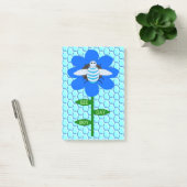 Happy Bee Day Boy Blue Birthday Bumblebee Post-it Klebezettel (Büro)