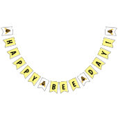 Happy Bee Day BumbleBee Geburtstag Wimpelkette (Alle)