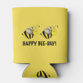 Happy Bee Day Bumblebee Yellow Bumble Bee Birthday Dosenkühler (Rückseite)