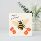 Happy Bee-Day Card (Stehend Vorderseite)