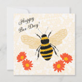 Happy Bee-Day Card (Vorderseite)