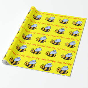 Happy "Bee" Day Gift Wraps Geschenkpapier