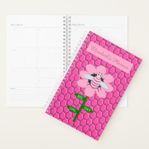 Happy Bee Day Girl Pink Birthday Hummel Planer