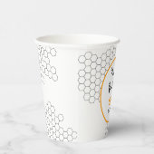 Happy Bee Day Honeycomb Paper Cups Pappbecher (Rechts)