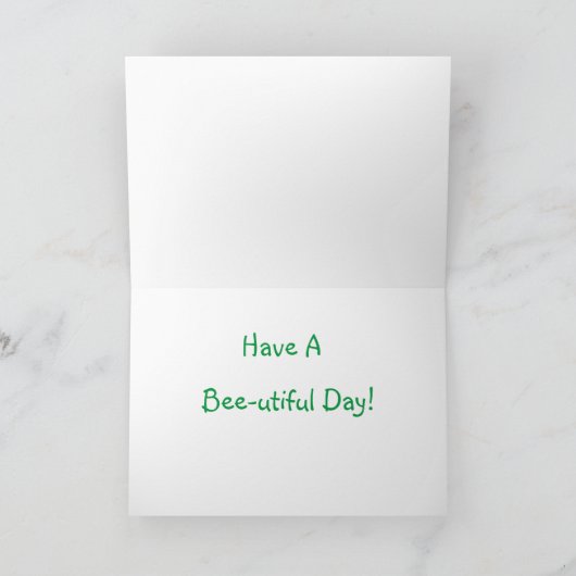 Happy Bee Day Karte (Innenseite)