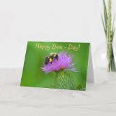 Happy Bee Day Karte (Vorderseite)