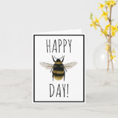 Happy Bee Day Karte (Gelbe Blume)