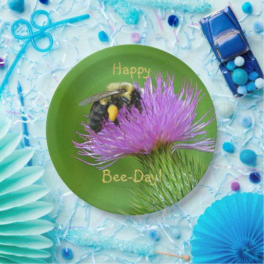 Happy Bee Day Pappteller (Party)