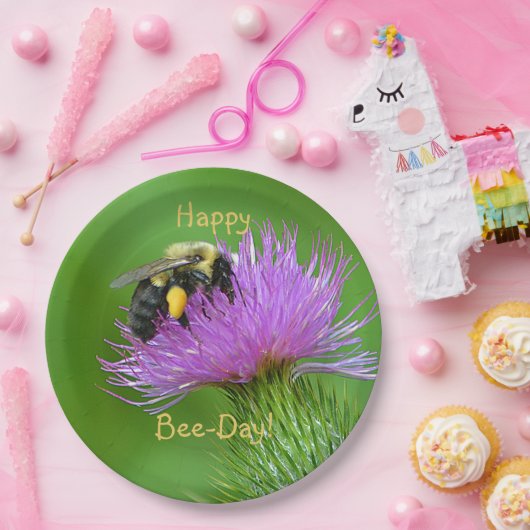 Happy Bee Day Pappteller (Party)