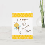 Happy Bee Day - Pub Card Karte (Vorderseite)