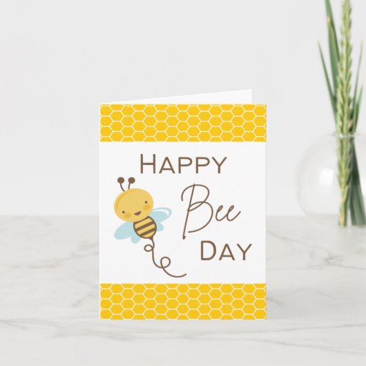 Happy Bee Day - Pub Card Karte (Vorderseite)