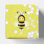 Happy Bee First Birthday Favor Box 2x2 Geschenkschachtel (Oben)